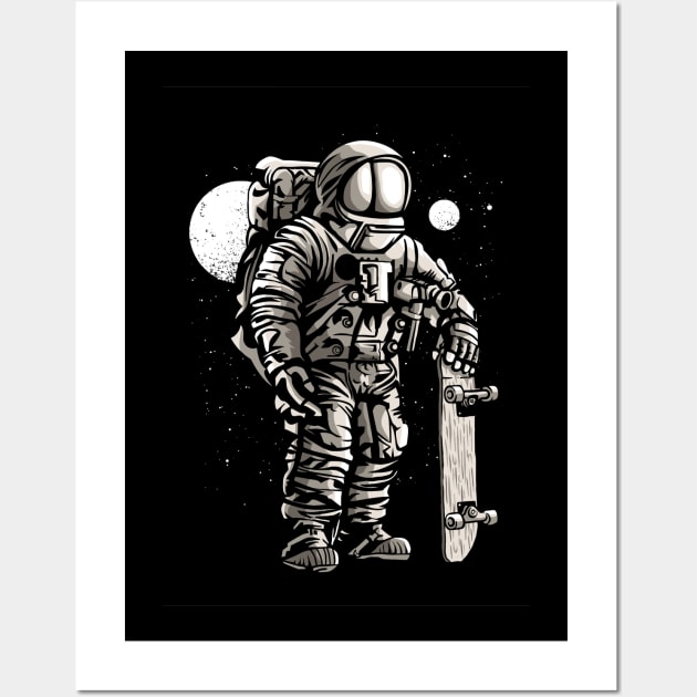 SPACE SKATER by WOOF SHIRT Wall Art by WOOFSHIRT